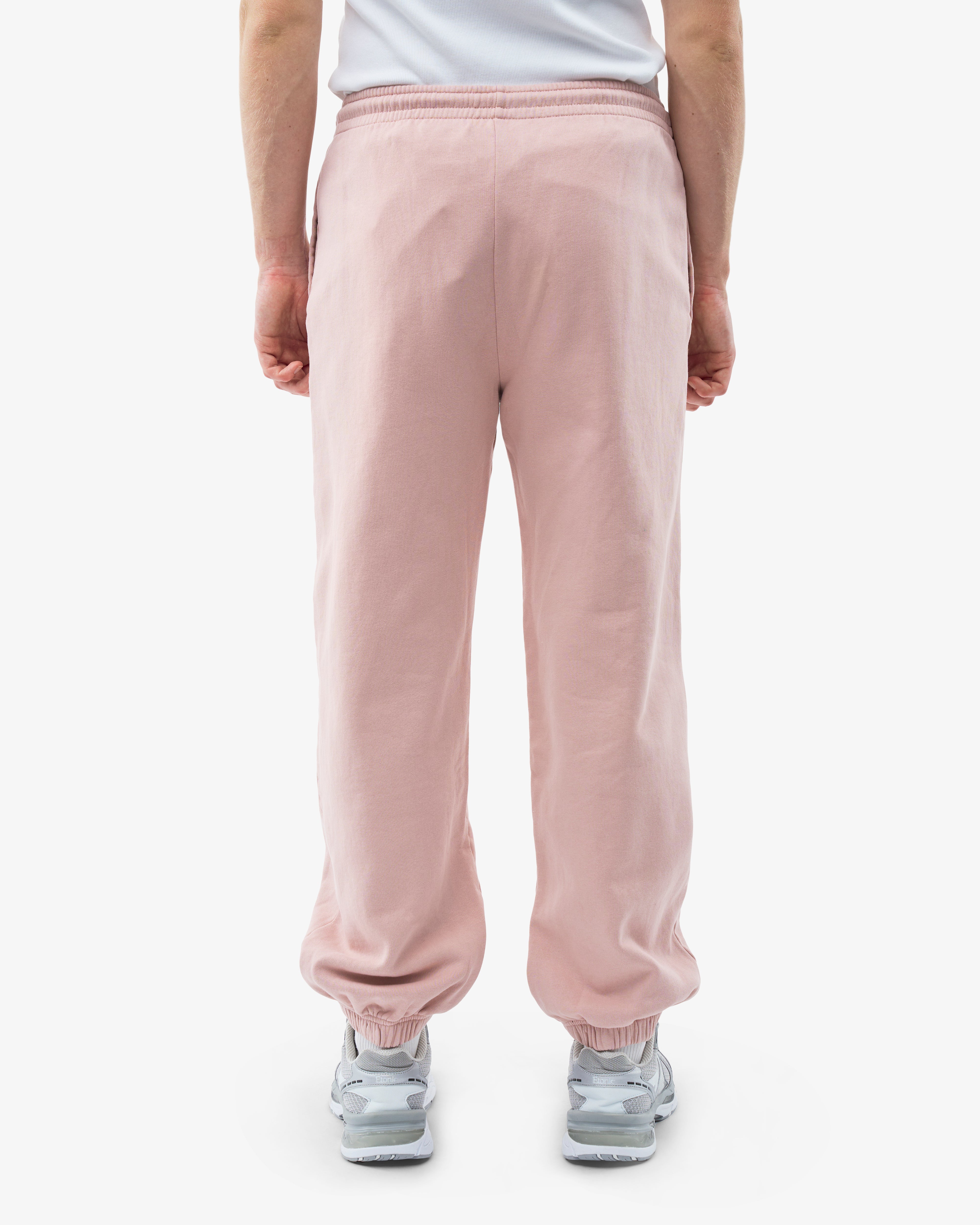 Organic Relaxed Sweatpants for Women - Soft Faded Pink Cotton Lounge Pants - Perfect for Yoga, Home Comfort & Casual Outings