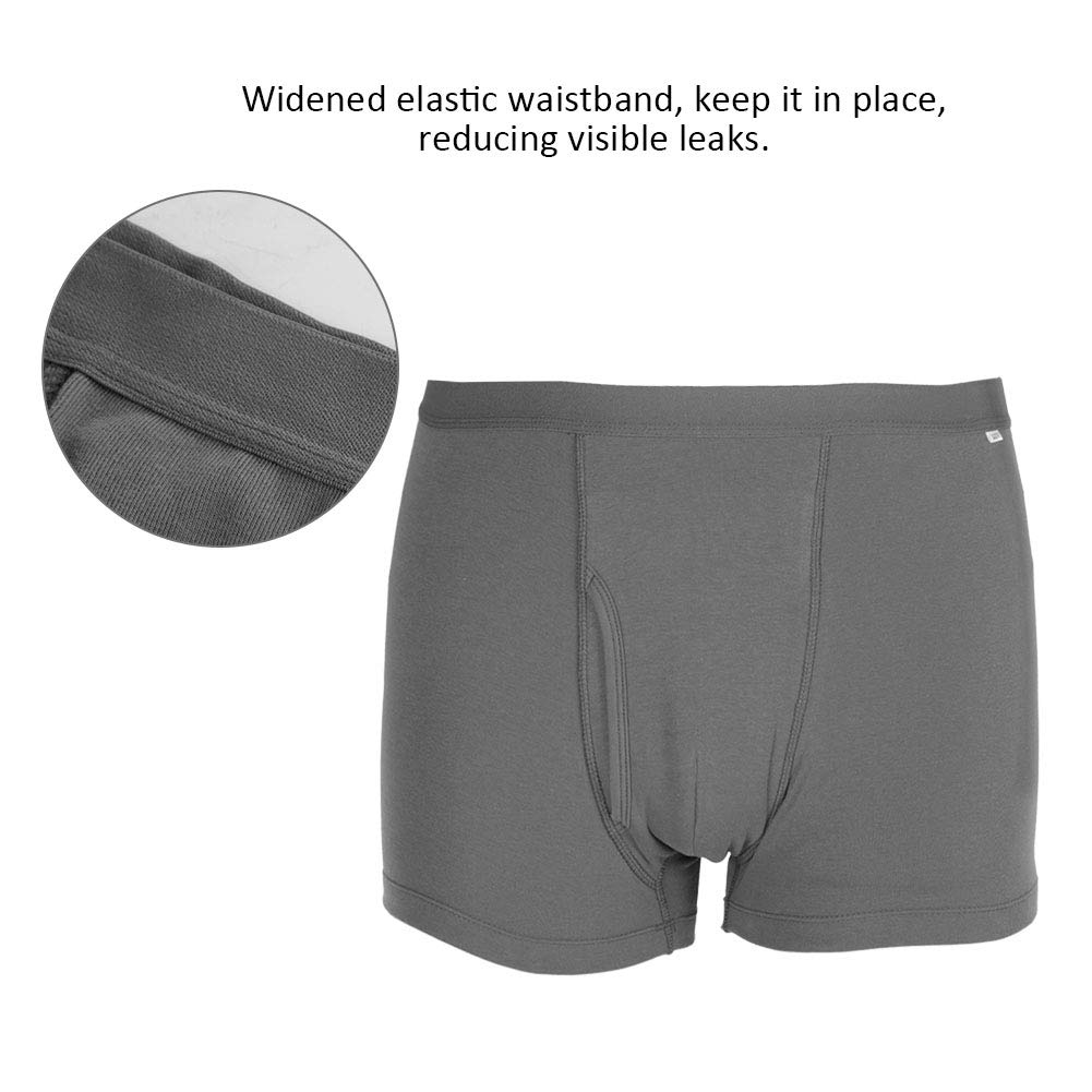 YUYTE Washable Cotton Incontinence Underwear for Men - Breathable Absorbent Briefs [XXL] - Comfortable Protection for Daily Wear, Travel & Active Lifestyle