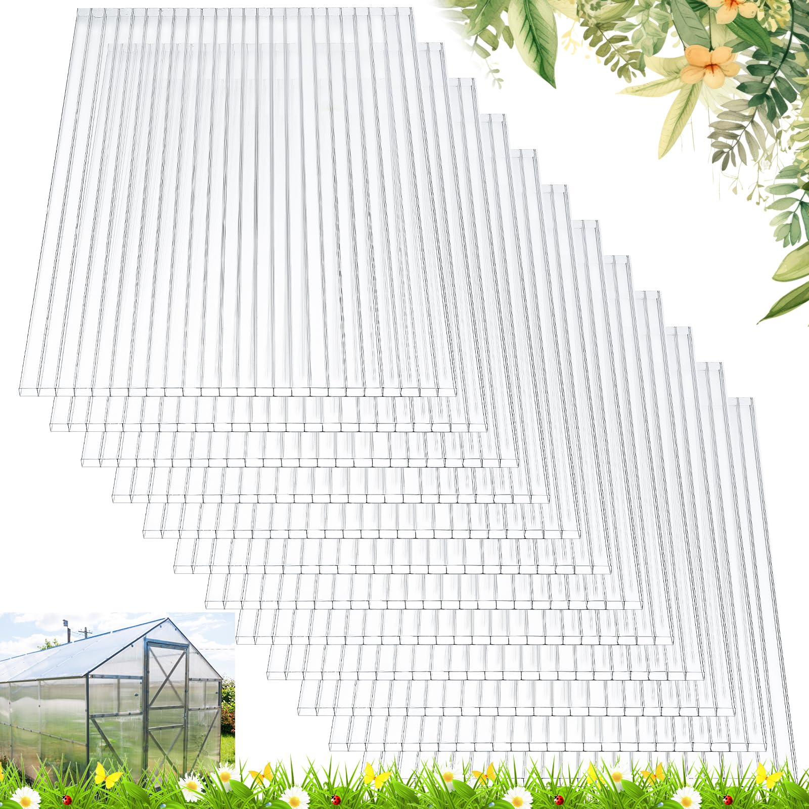 12 Pack 8' x 2' x 0.16