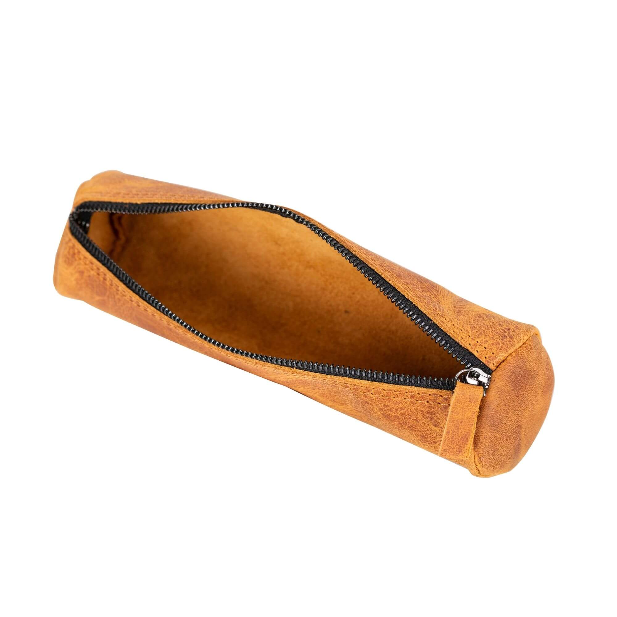 Handmade Genuine Cow Leather Pencil Case - Premium Leather School & Office Supplies for Students & Professionals - Perfect for School, Work & Travel Organization