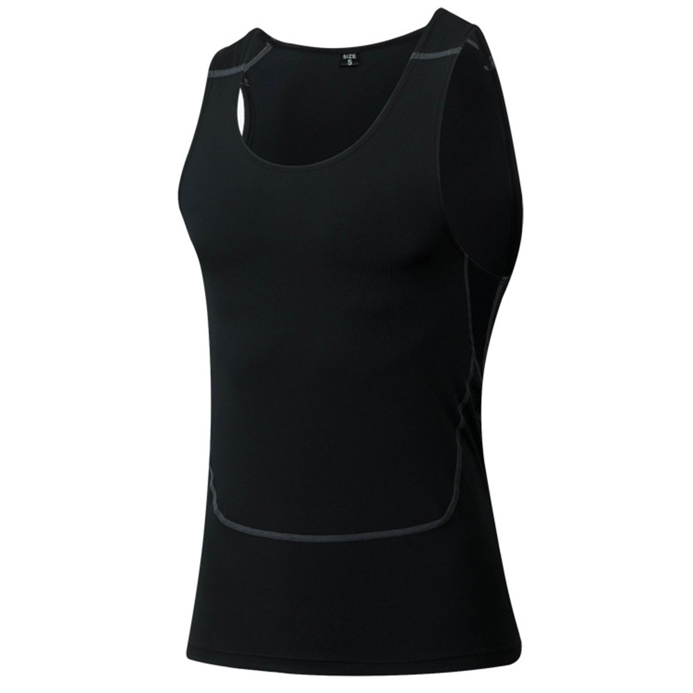 TOPTIE Men's Workout Tank Top - Breathable Racerback Athletic Shirt for Gym, Running & Training - Lightweight Moisture Wicking Fitness Shirts for Men