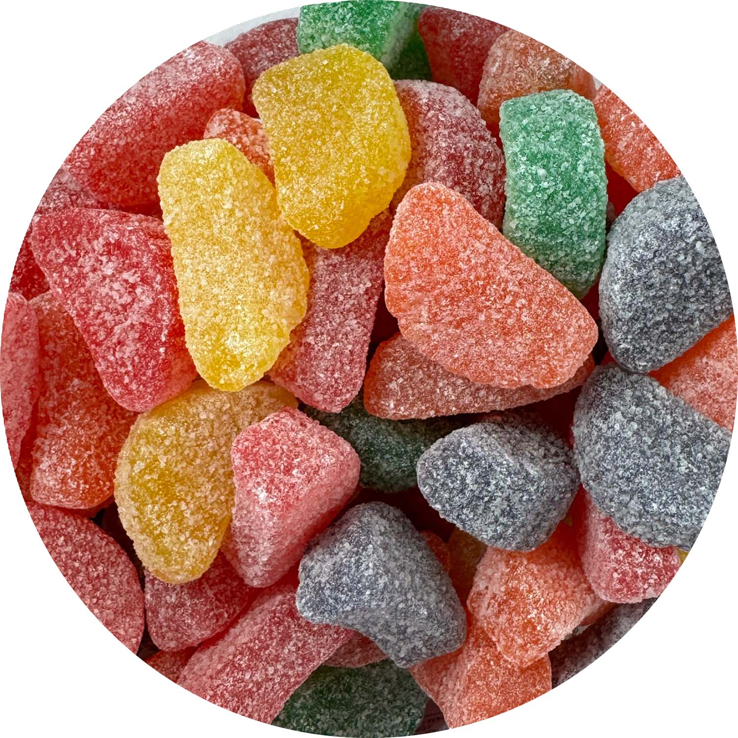 Jovy Fruit Slices Assorted Candy - 5lb Bulk Bag | Soft & Chewy Fruit Flavored Slices for Baking, Party Favors, Candy Buffets & Gift Baskets