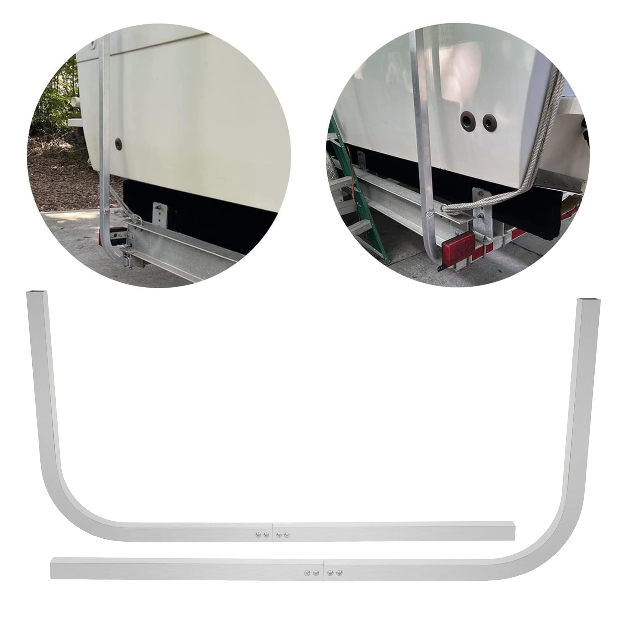 HECASA 2PCS Aluminum Boat Trailer Guide On Poles 1-1/2