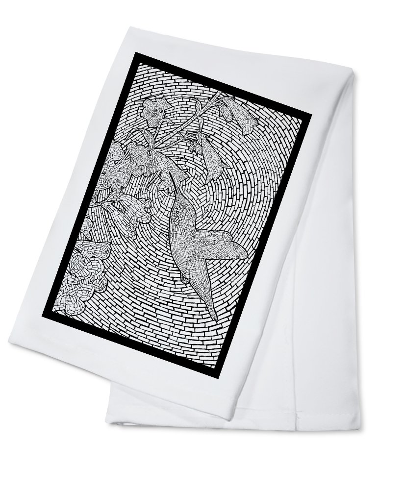 Hummingbird Coloring Book - 100% Cotton Tea Towel for Kitchen & Home Decor | Decorative Hand Towel for Gifts, Parties & Farmhouse Style