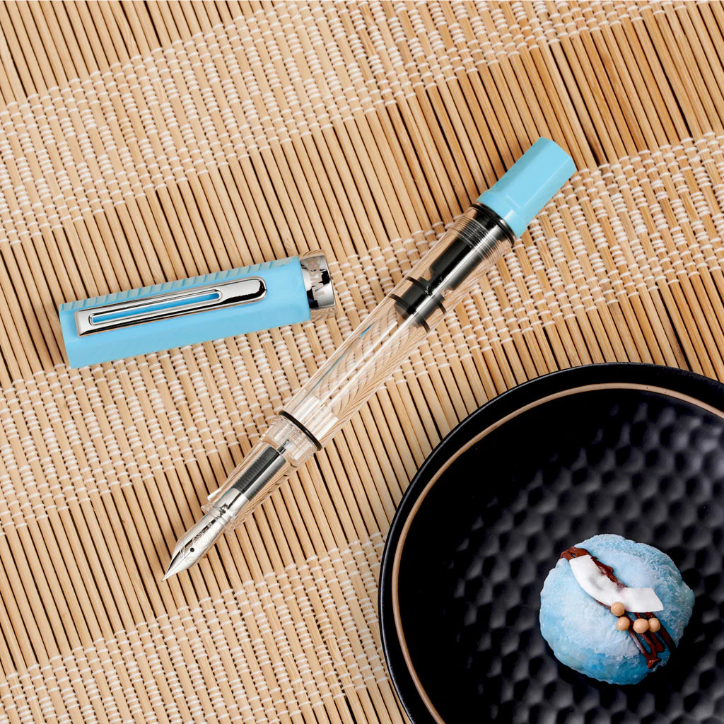 TWSBI Eco Fountain Pen - Sky Blue Ink, Medium Nib, Smooth Writing for Journaling, Note Taking & Calligraphy | Perfect Gift for Writers & Students