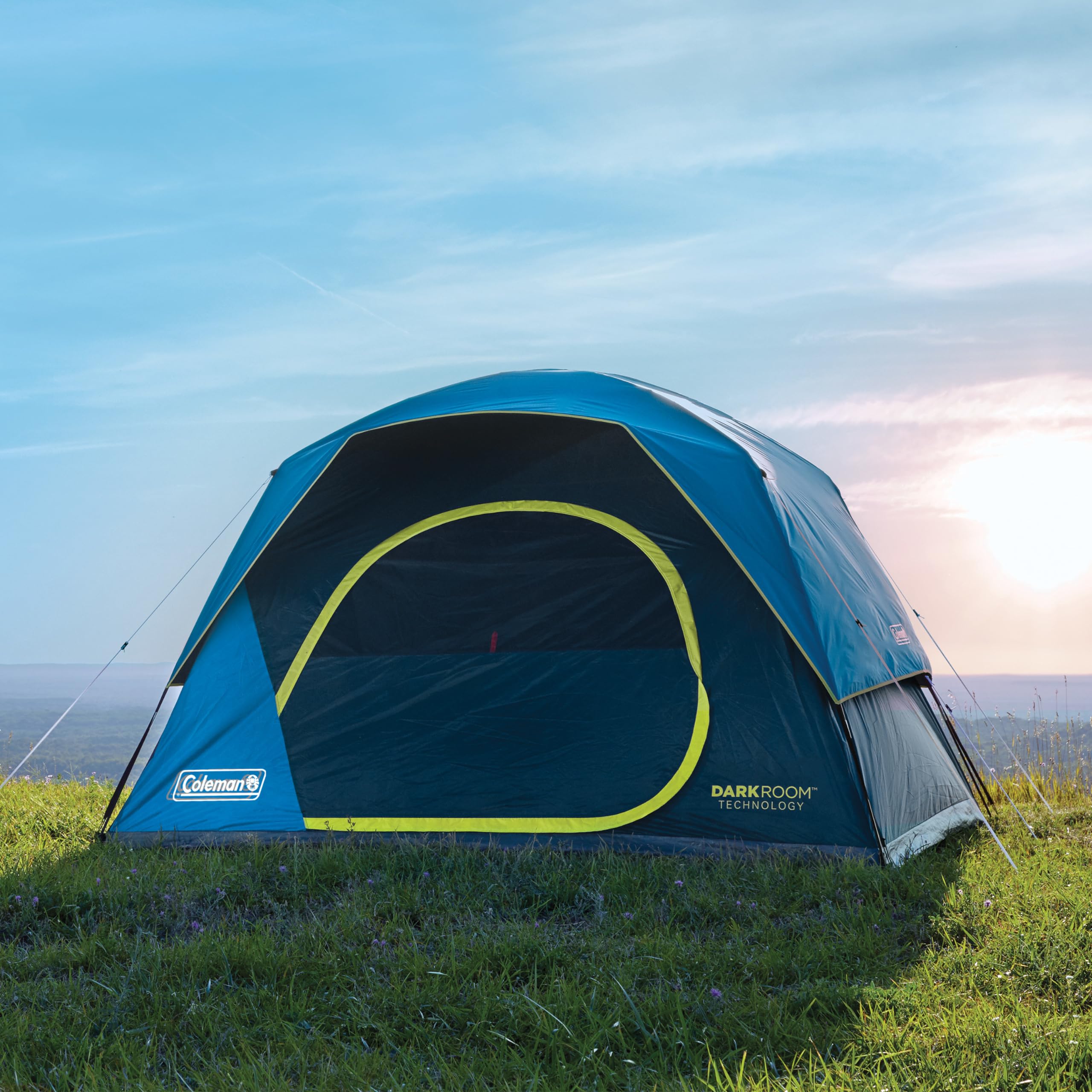 Coleman 8-Person Dark Room Skydome Camping Tent - Spacious Family Tent with Blackout Technology for Camping, Backpacking & Outdoor Adventures