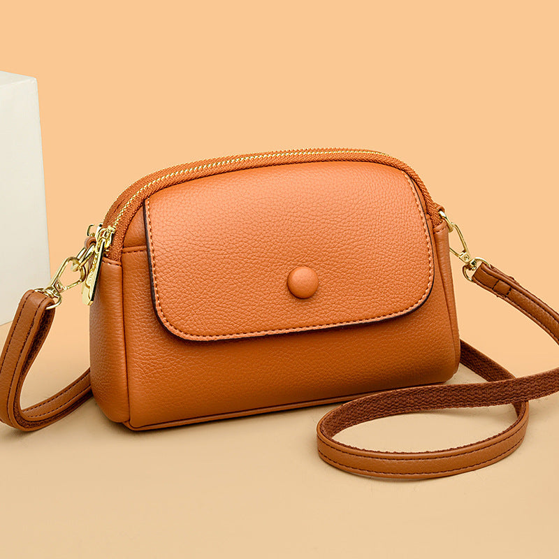 Vegan Leather Crossbody Bag for Women - Lightweight, Soft & Stylish Shoulder Purse - Perfect for Work, Travel & Everyday Use