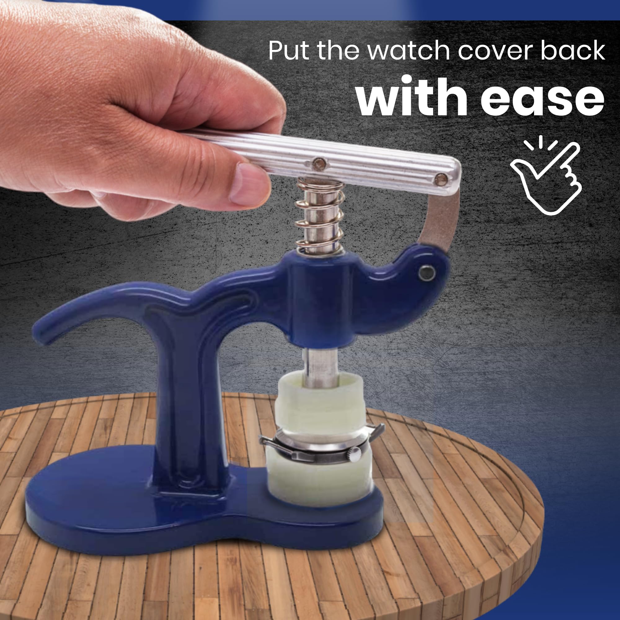 Premium Watch Back Closer Tool - Professional Watch Base Cover & Repair Kit - Durable Watch Back Press for Wristwatch Maintenance - Perfect for Watchmakers & DIY Enthusiasts (Home & Jewelry Shop Use)