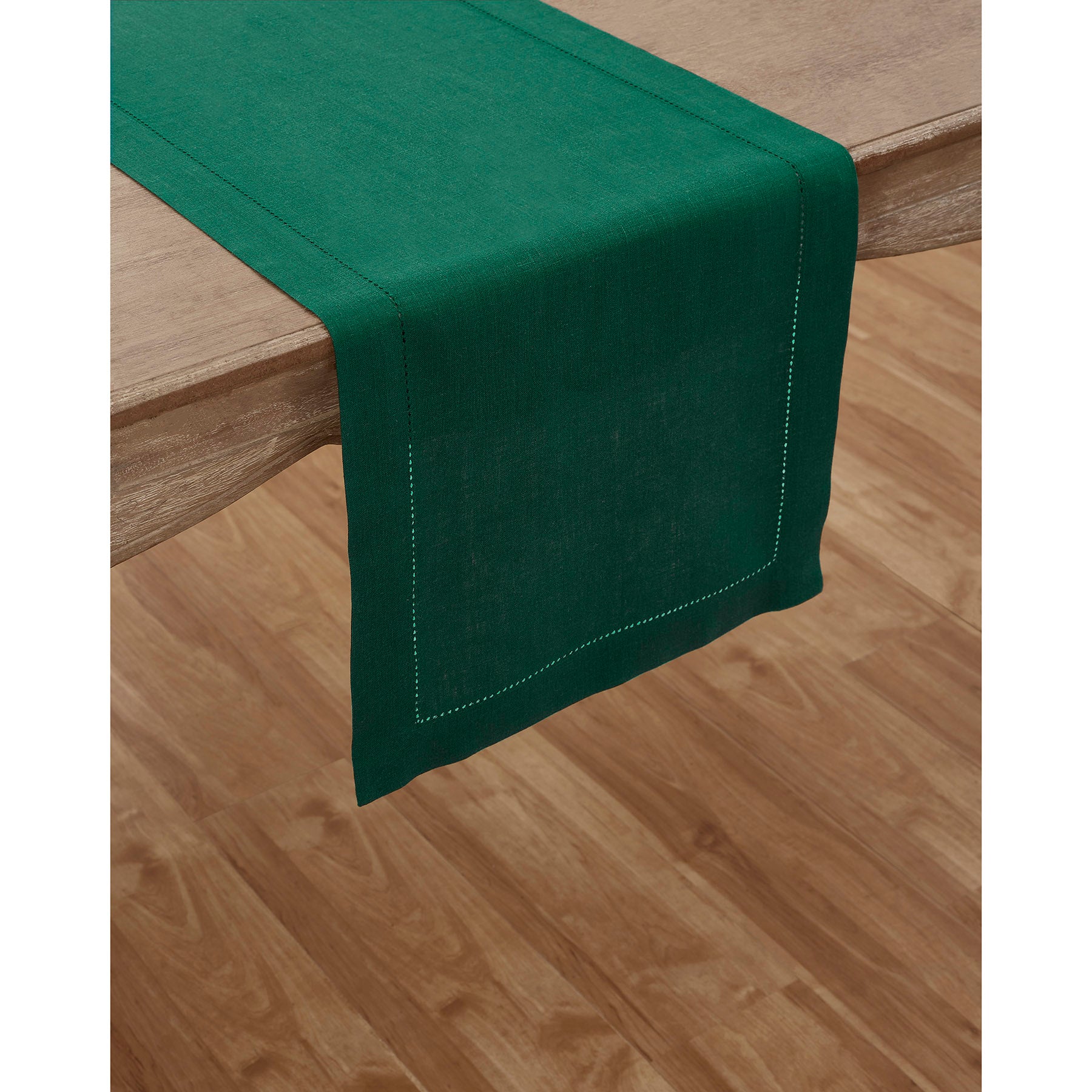 Elegant Classic Hemstitch Table Runner - Perfect for Dining Tables, Weddings & Home Decor - On Sale Now