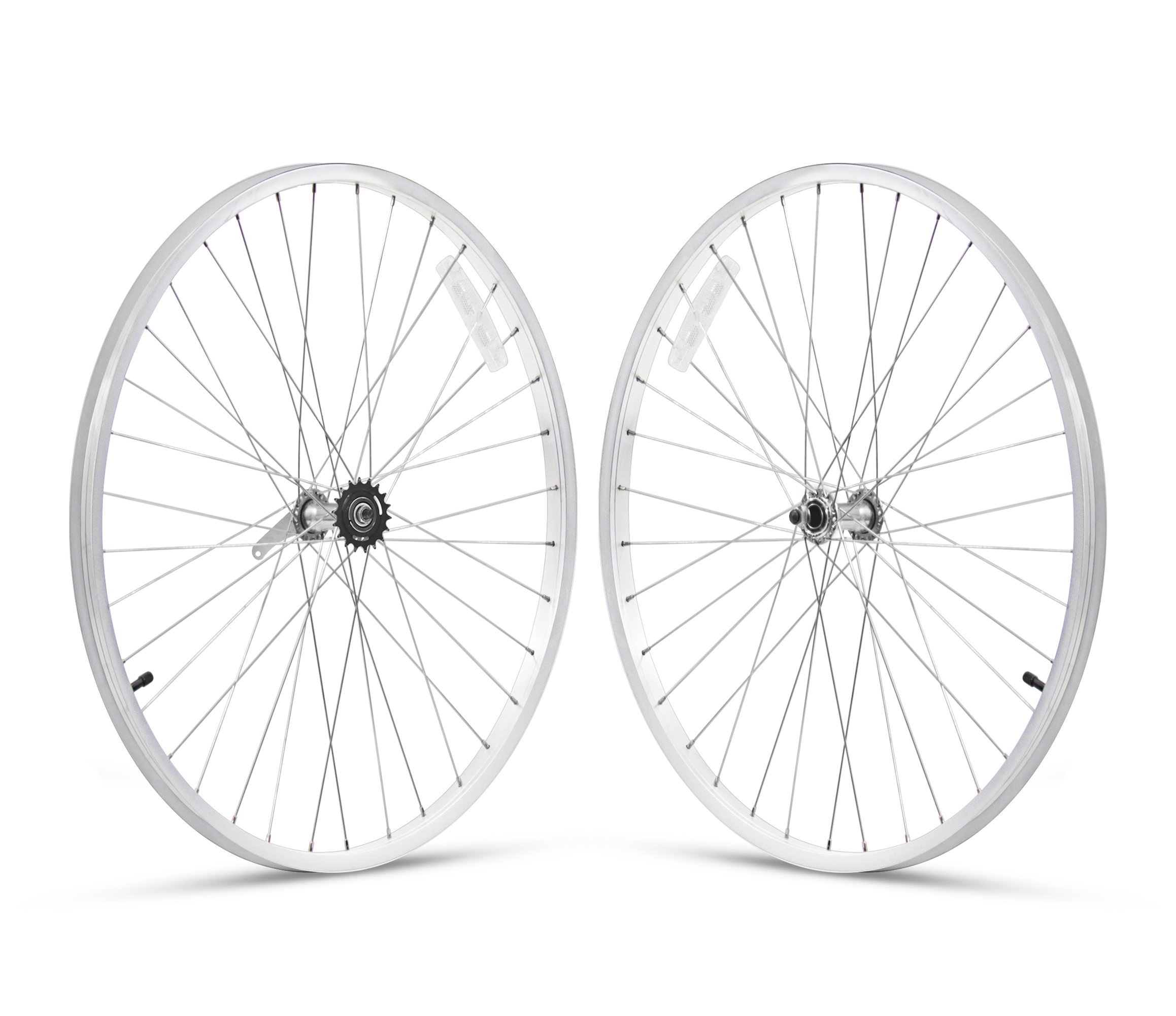 Firmstrong Beach Cruiser Bicycle Wheelset - Front & Rear Wheels for Smooth Riding - Perfect for Coastal Cruising, Boardwalk Rides & Leisure Cycling