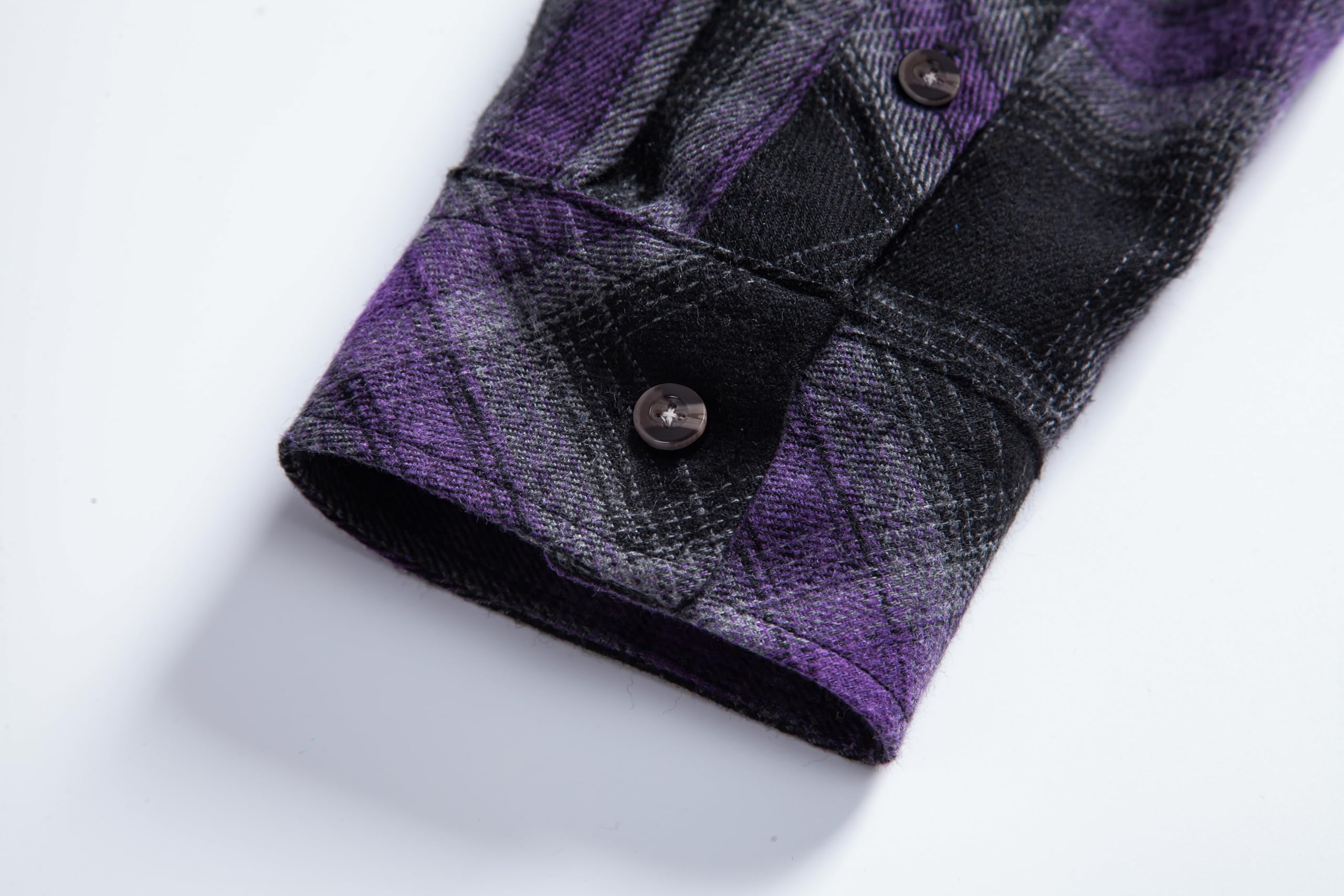 Men's Flannel Plaid Shirts - Regular Fit Long Sleeve Button Down Fleece Shirt for Casual Wear | Perfect for Outdoor Camping, Hiking and Fall Layering