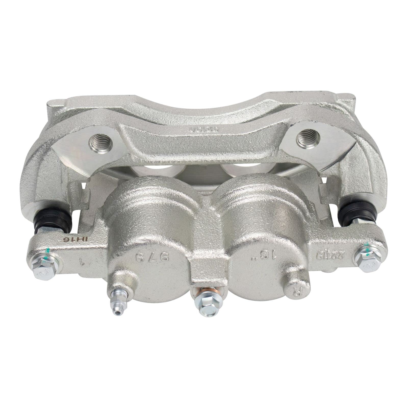 High-Performance Front Ceramic Brake Pad & Coated Rotor Caliper Kit with Brake Fluids - Compatible with Buick Chevy - Perfect for Daily Commuting, Highway Driving & Performance Upgrades