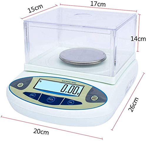 High Precision Digital Analytical Balance 3000g x 0.01g - Lab Scale with .01 Gram Accuracy for Jewelry, Gold, Kitchen & Scientific Use - Perfect for Weighing Precious Metals, Ingredients & Laboratory Samples