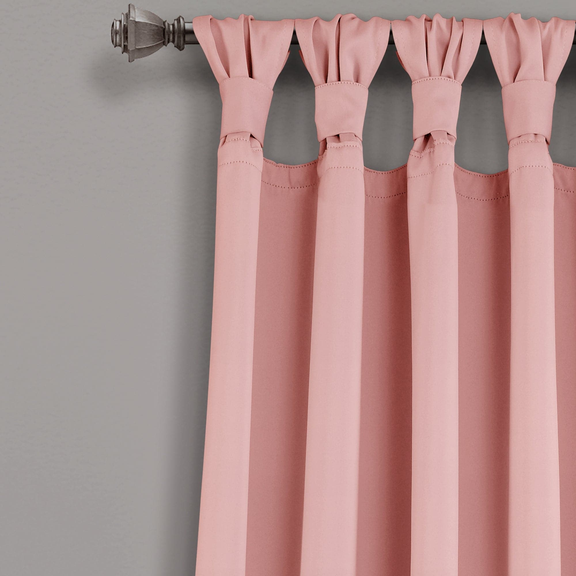 Blackout Curtains Thermal Insulated - Knotted Tab Top Window Drapes for Bedroom & Living Room - Energy Saving, Noise Reducing, Light Blocking for Better Sleep & Privacy