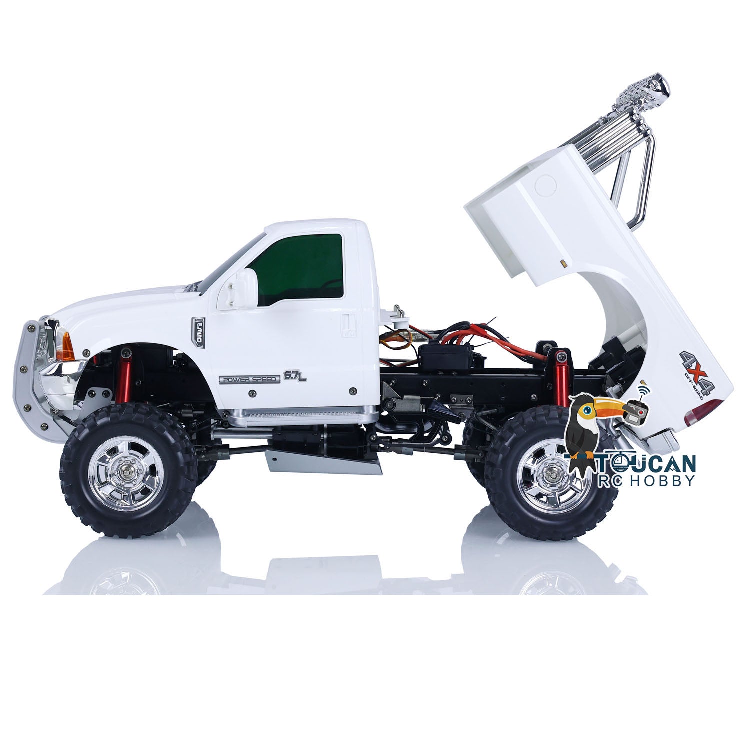 1/10 Scale HG RC Pickup Truck P410 - 4WD Off-Road Rally Racing Crawler with 2.4Ghz Remote Control - Perfect Gift for Adults & Kids - Ideal for Backyard Racing, Trail Crawling and Off-Road Adventures