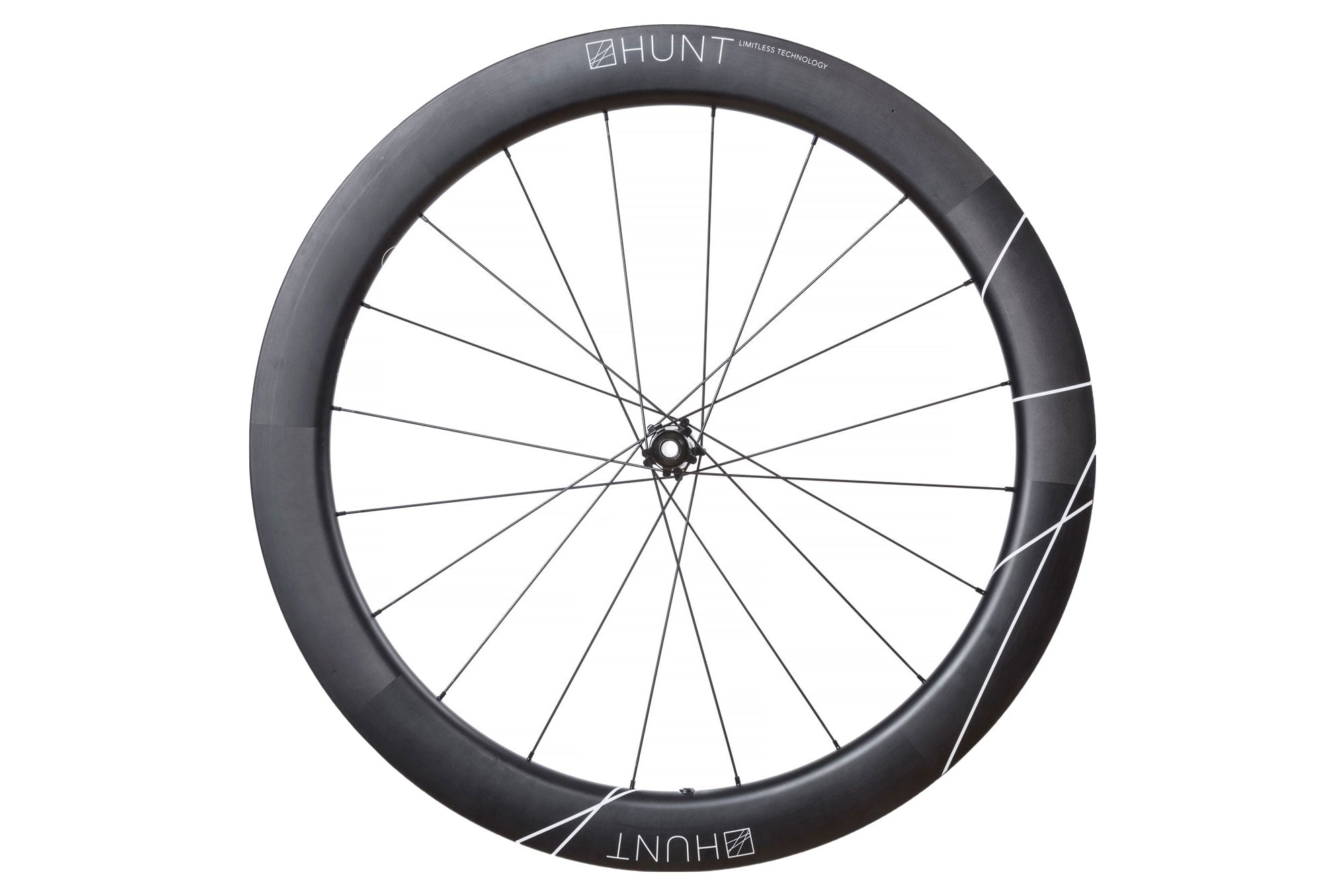 HUNT 60 Limitless Aero Disc Wheelset - Carbon Road Bike Wheels for Speed & Performance | Perfect for Racing, Triathlon & Endurance Cycling