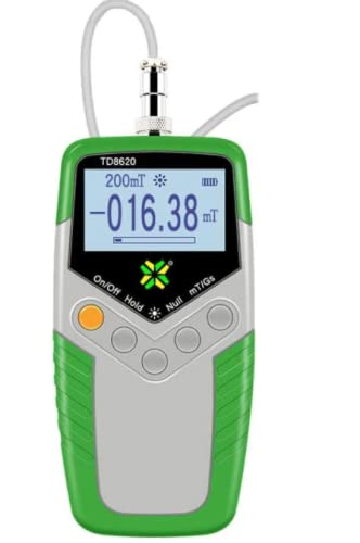 High Accuracy Permanent Magnet Gauss Meter - Tesla Meter Gaussmeter with 1% Precision, DC Magnetic Field Tester & Analog Soil Penetrometer, LCD Display TD8620-1 - Ideal for Industrial Testing, Laboratory Research, and Quality Control Applications