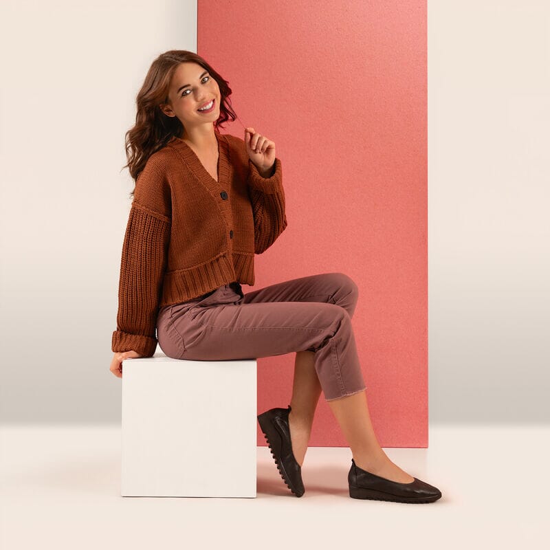 AETREX BRIANNA Women's Comfortable Ballet Flats - Lightweight & Supportive Shoes for Walking, Work, and Casual Wear