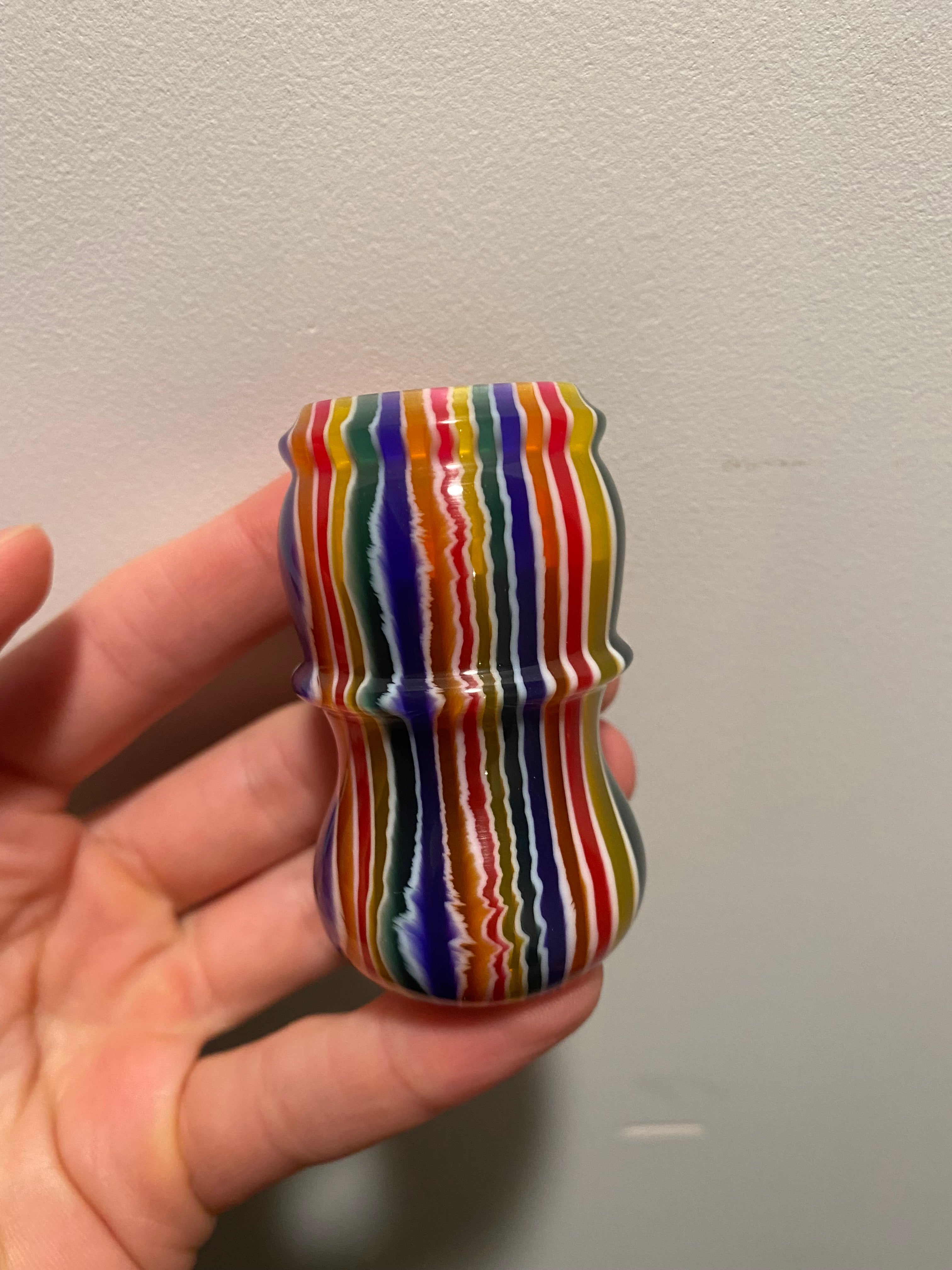 Handcrafted Candy Stripe Shaving Brush Handle - Fits 24mm & 26mm Knots - Premium Factory Second - Perfect for Wet Shaving & Grooming Gifts