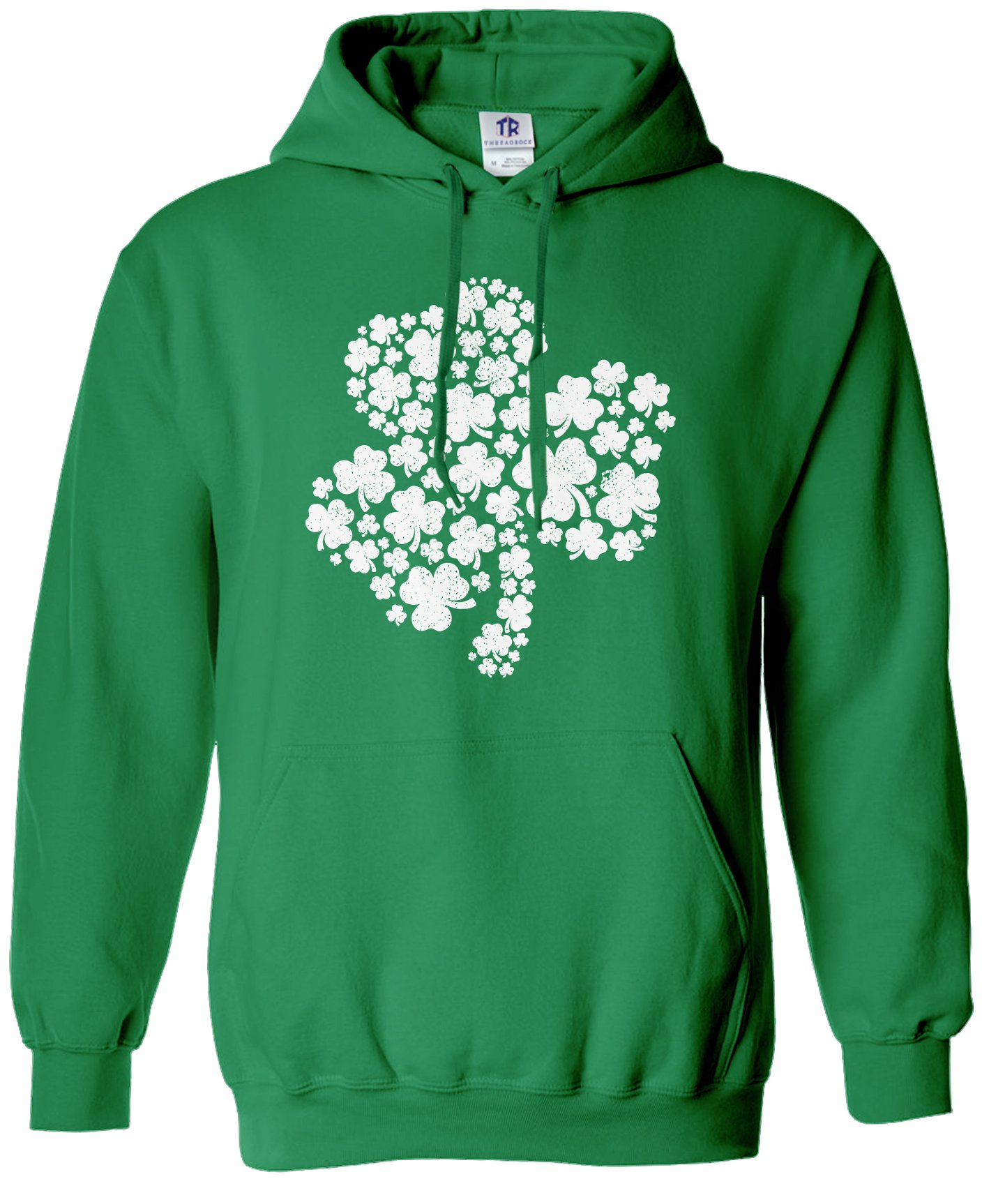 Threadrock Women's Shamrock of Shamrocks Hoodie Sweatshirt - Cozy Fleece Pullover for St. Patrick's Day & Casual Wear - Perfect for Festivals, Outings & Relaxing at Home