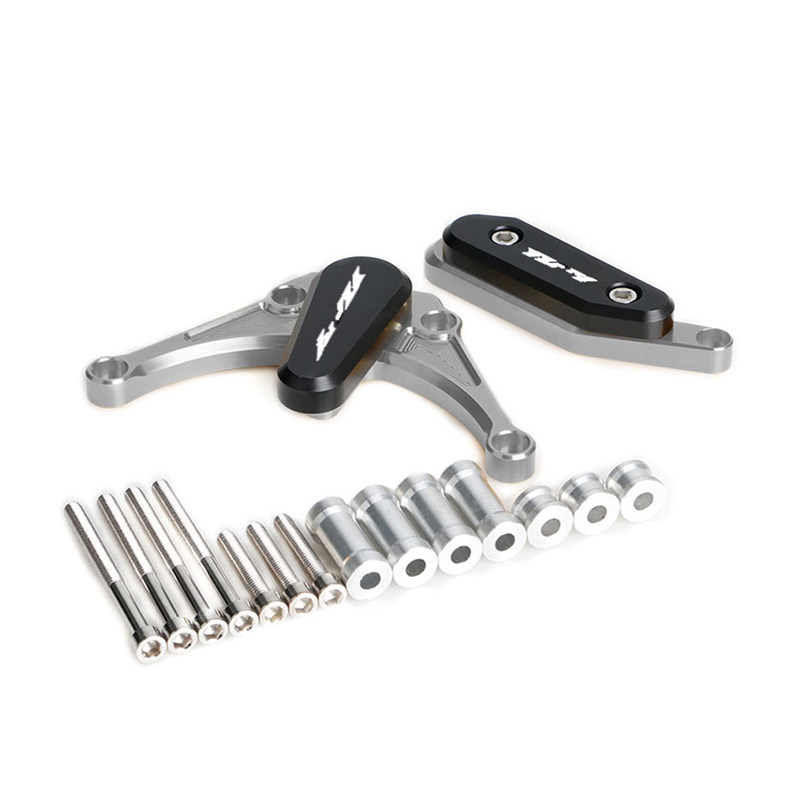 Yamaha YZF-R1 2009-2014 Motorcycle Frame Sliders - Crash Protection Pads, Engine Guards & Fairing Side Protector Kit (Chrome) | Essential for Track Days, Commuting & Accident Protection