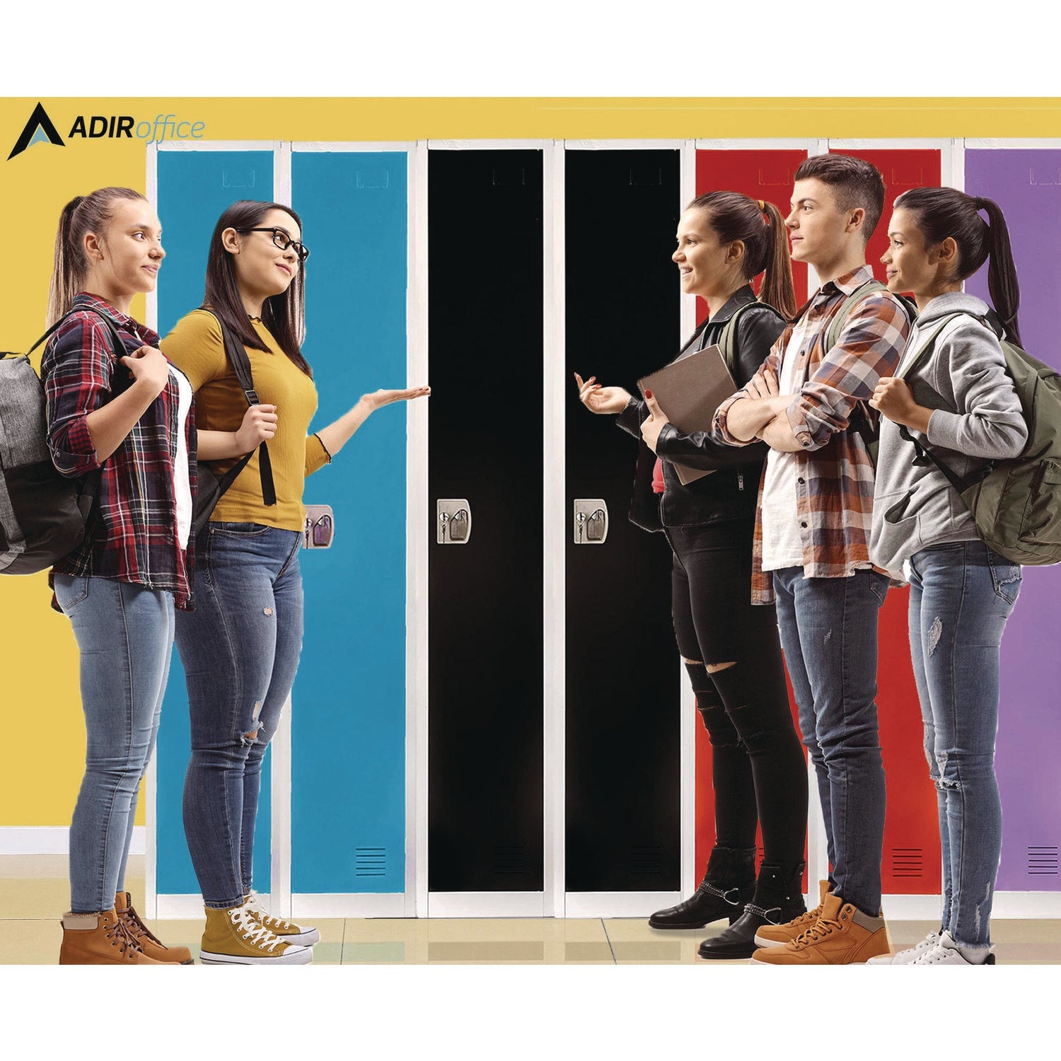 Steel Storage Locker with 1 Compartment - 12x12x72 Inches, Black - Heavy Duty Metal Cabinet for Office, School, Gym & Warehouse Organization