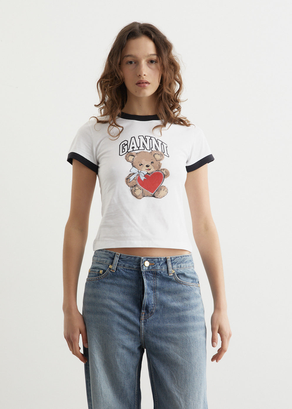 Soft Basic Jersey Bear Small T-Shirt for Kids - Comfortable & Cute Casual Wear for Playdates & Everyday Outfits