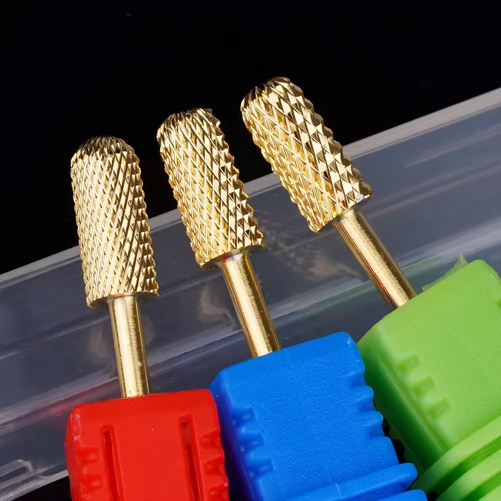 Premium Tungsten Carbide Nail Drill Bit - Barrel Rounded Top for Professional Manicures & Pedicures | Perfect for Nail Salons, Home Grooming & DIY Nail Art