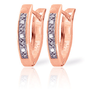 0.04 Carat 14K Solid White Gold Oval Huggie Diamond Earrings for Women - Perfect for Everyday Wear, Date Nights & Special Occasions
