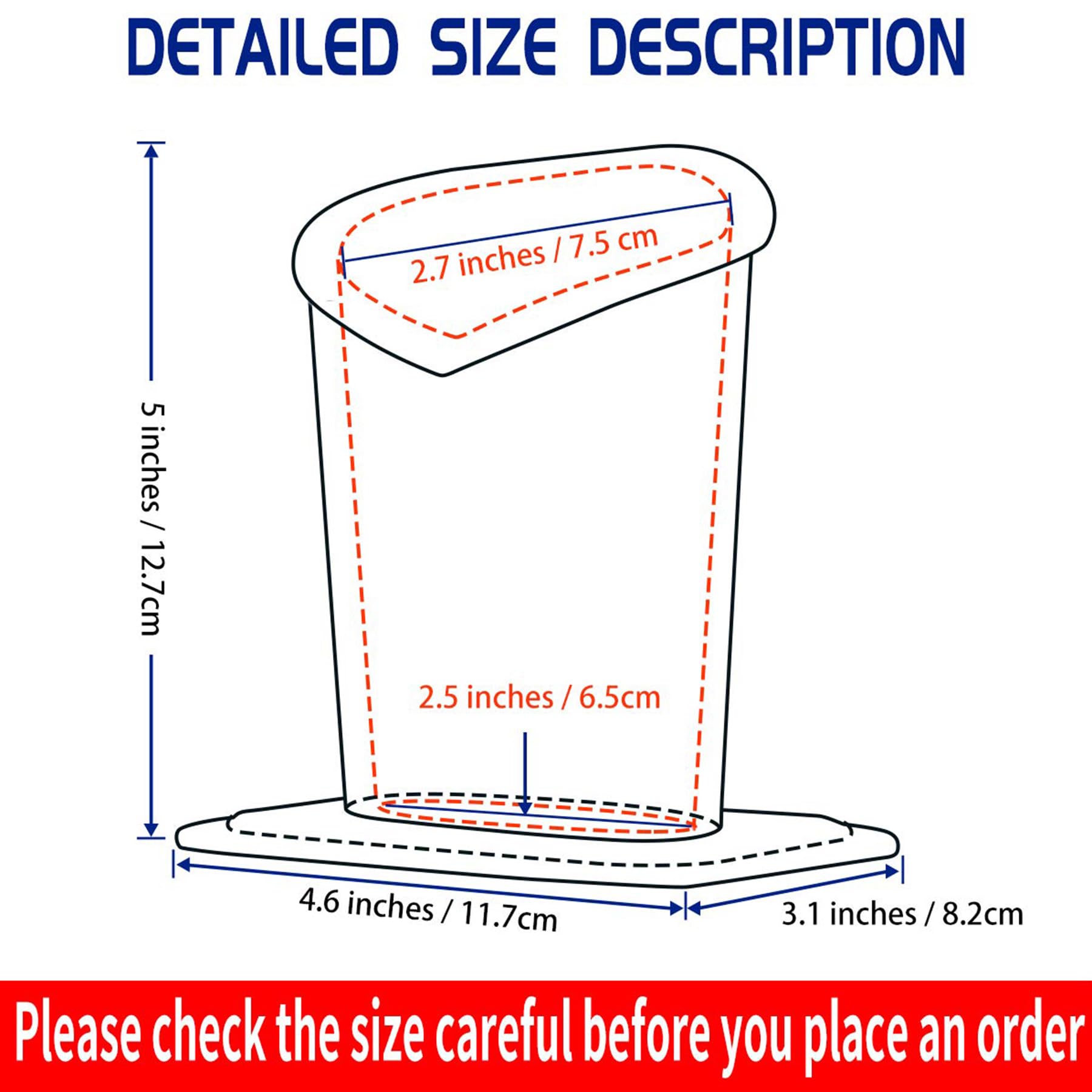2 Pack Soft Plush Lined Eyeglass Holder Stand - Protective Eyewear Case for Desk, Nightstand, Office & Travel - Perfect for Reading Glasses, Sunglasses & Prescription Eyewear Storage