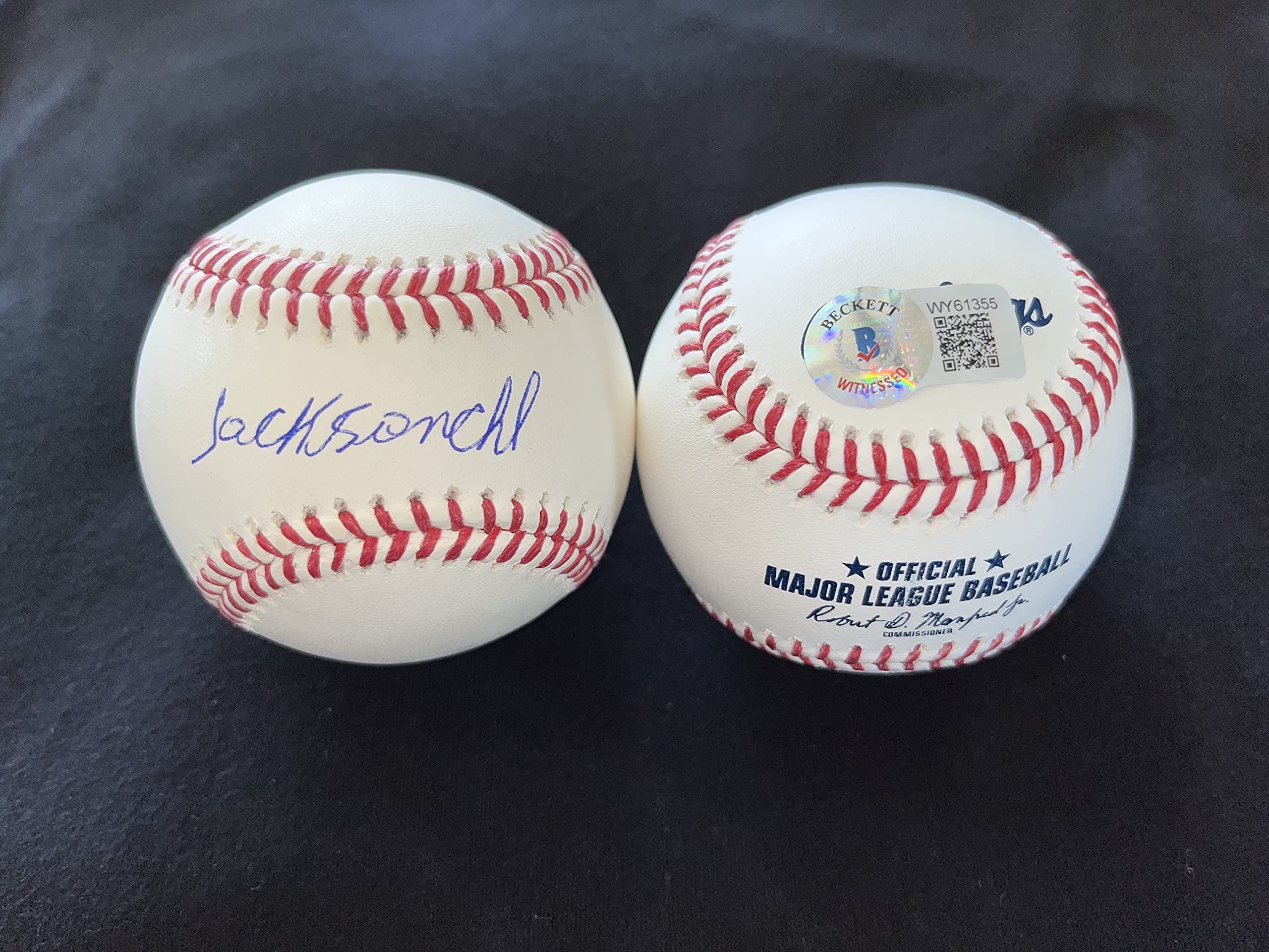 Jackson Chourio Autographed Baseball - Milwaukee Brewers Signed with Beckett COA - Perfect for Collectors, Fans, and Sports Memorabilia Displays