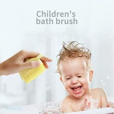 RONFILD Silicone Body Bath Brush with Shampoo Dispenser - Exfoliating & Massage Shower Brush for Men, Women & Kids | Soft Skin Care, Deep Cleaning & Relaxation | Perfect for Daily Shower, Spa & Exfoliation Routine (Multi-Color)