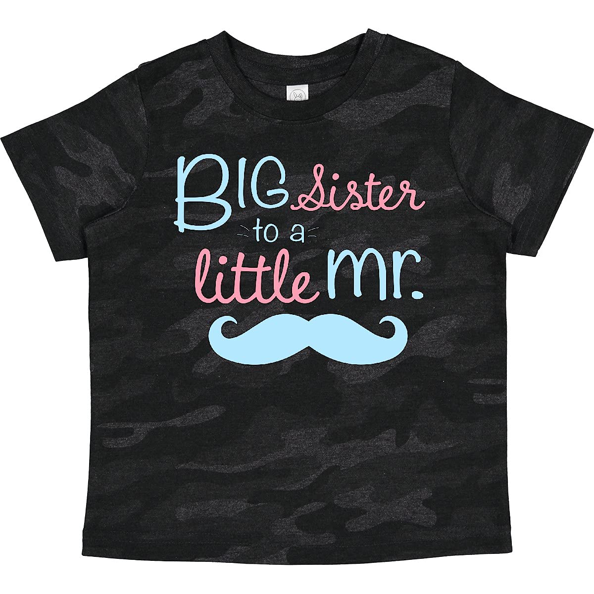 Inktastic Big Sister to a Little Mr Toddler T-Shirt - Cute Sibling Matching Outfit for Family Photos & Special Occasions