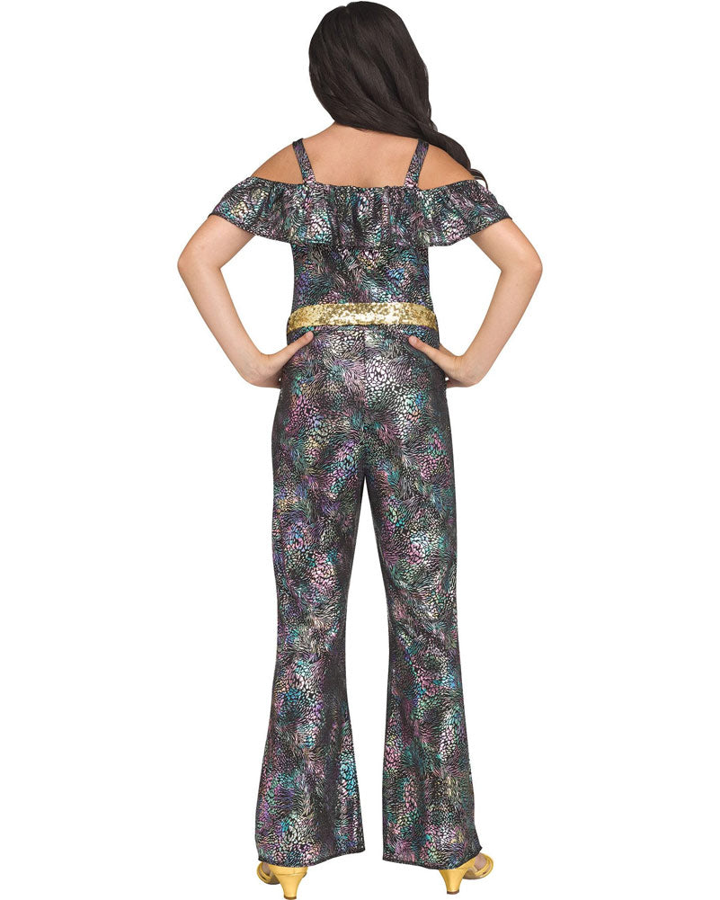 70s Disco Doll Girls Costume - Retro 1970s Disco Party Outfit for Women & Teens - Perfect for Halloween, Theme Parties & Dance Performances