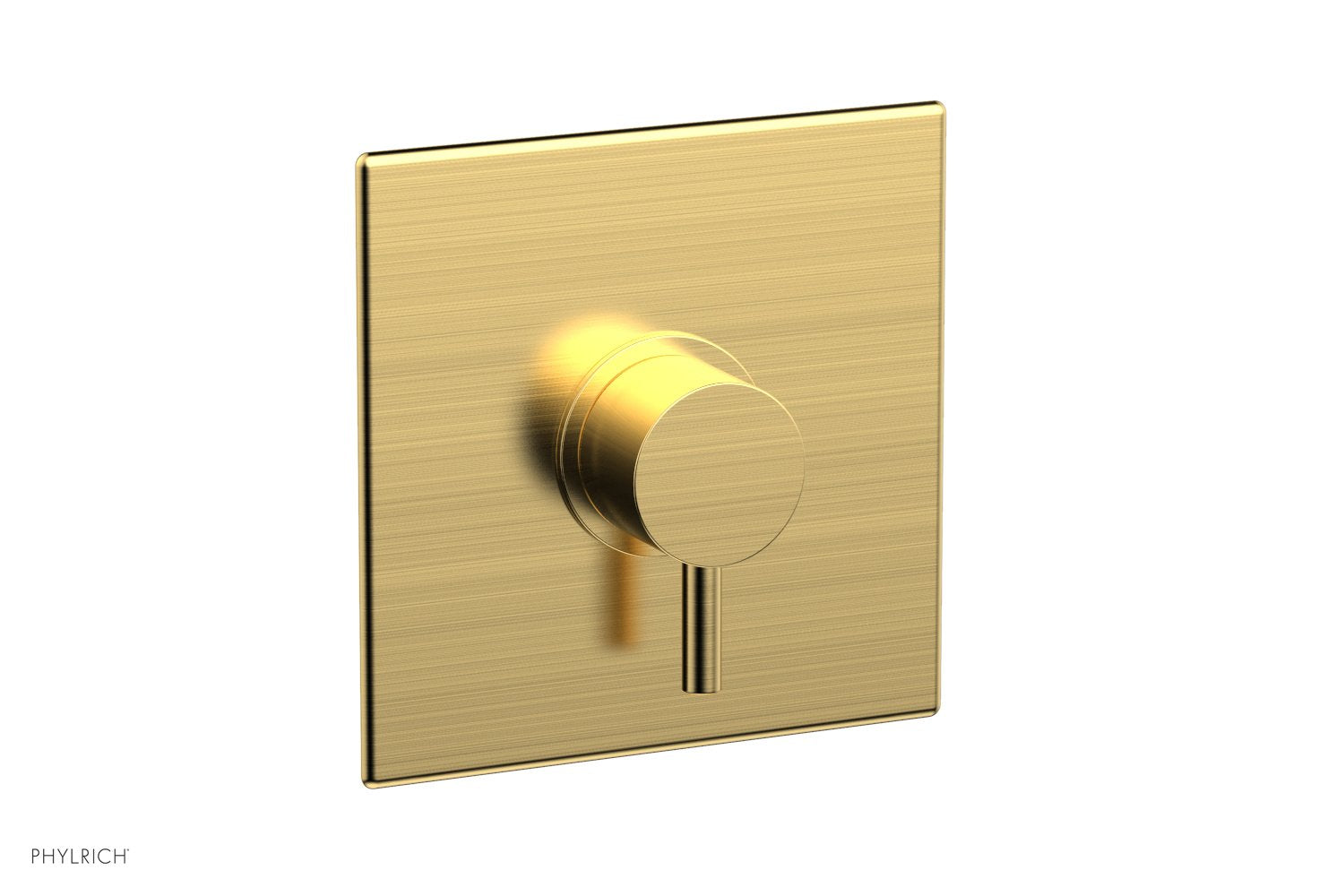 BASIC II Pressure Balance Square Shower Plate & Lever Handle Trim Kit - 4