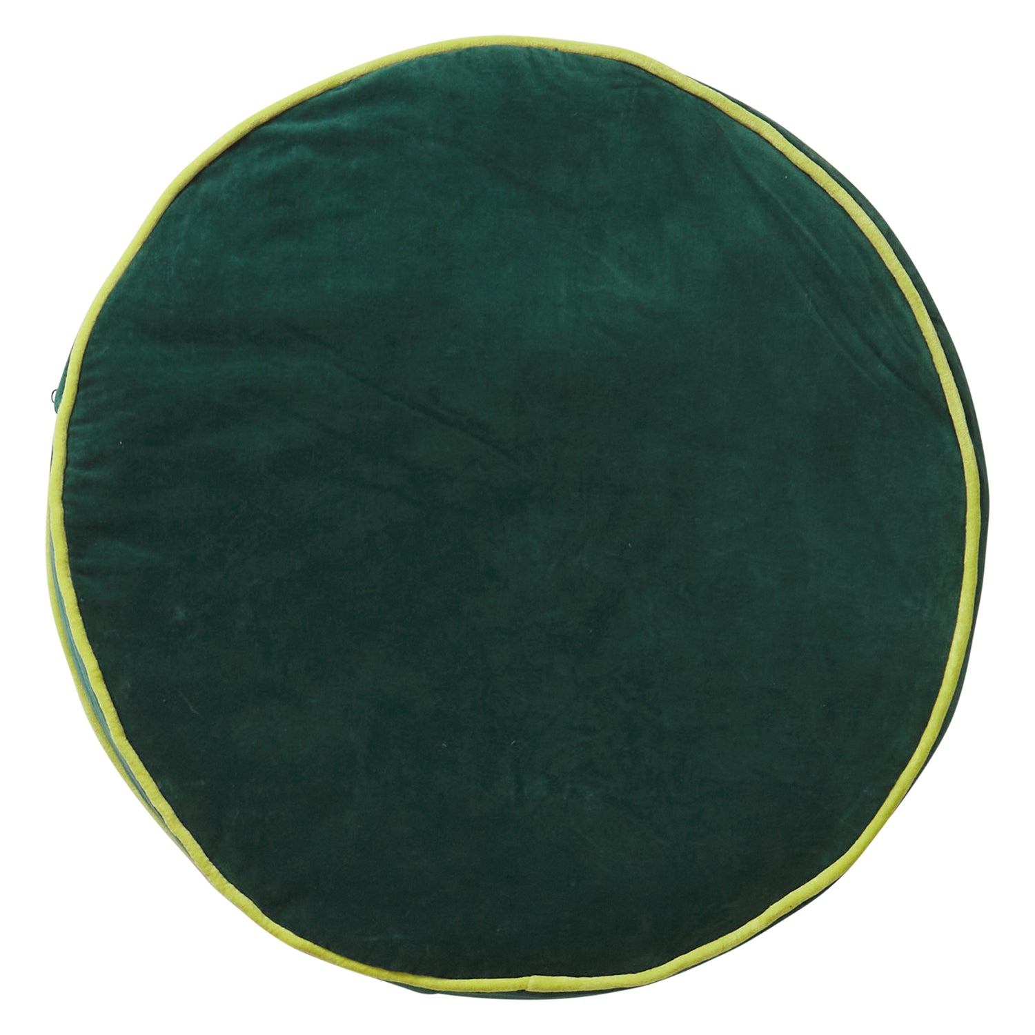 Etienne Velvet Floor Cushion - Soft & Comfortable Forest Green Pillow for Home Decor | Perfect for Living Room, Bedroom, or Meditation Space