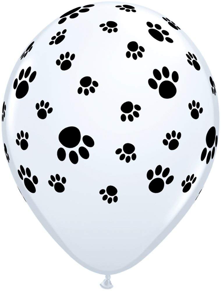 Bluey Birthday Party Balloon Bouquet Decorations with Paw Prints - Kids Birthday Party Decor, Baby Shower, Themed Party Supplies for Bluey Fans