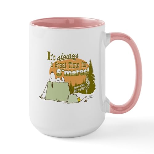 White/Pink Inside - Snoopy Smores Mugs