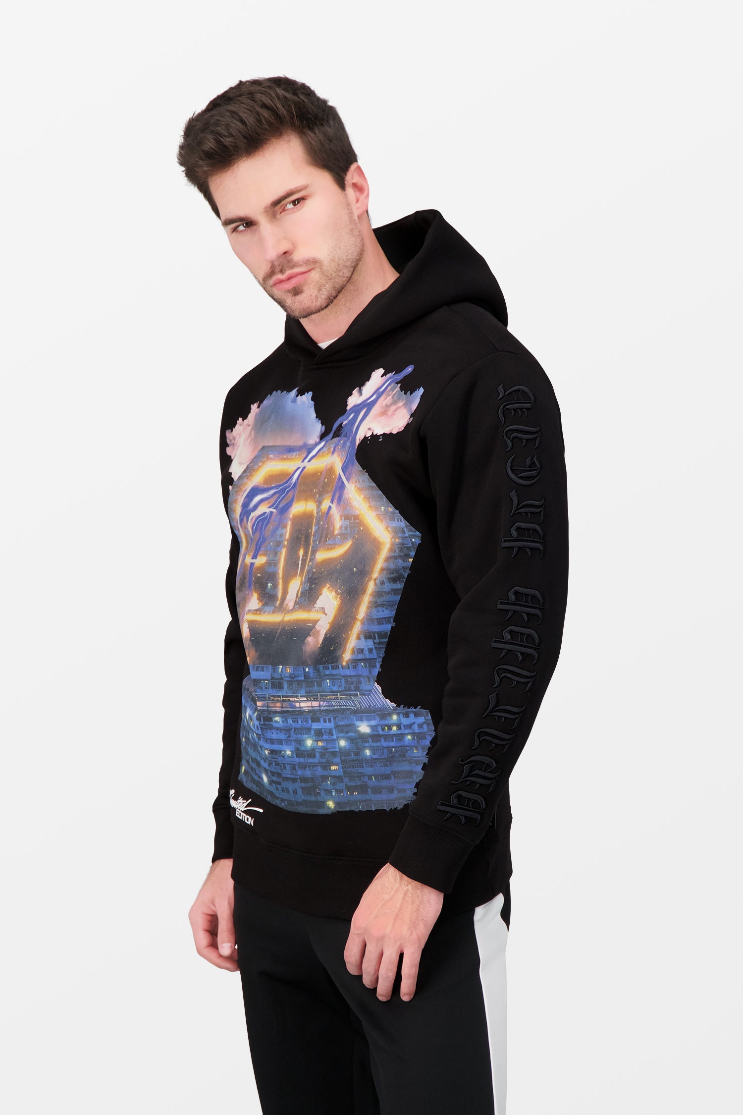 Philipp Plein Limited Edition Black Universe Hoodie for Men - Stylish Streetwear Pullover for Casual Outfits & Urban Fashion