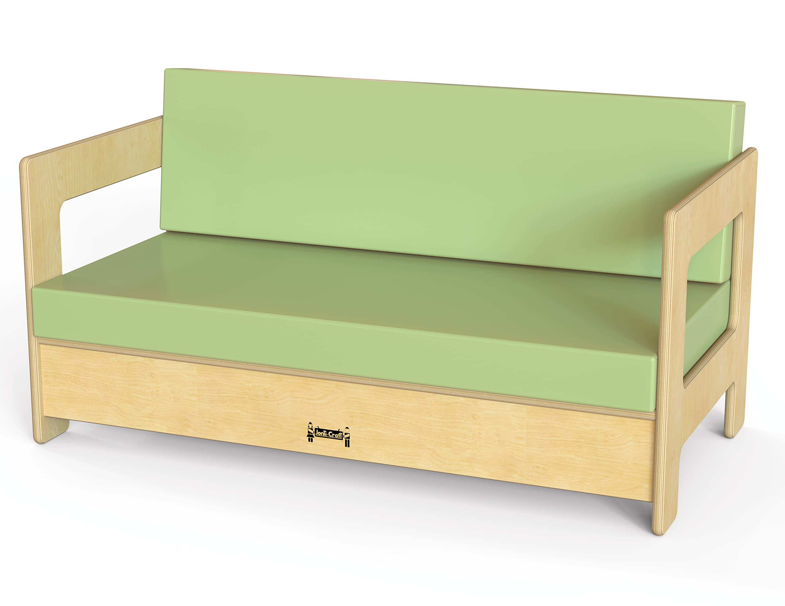 Jonti-Craft Key Lime Green Living Room Couch - Modern Sofa for Small Spaces, Comfortable Fabric Upholstery | Perfect for Apartments, Dorms & Cozy Home Decor