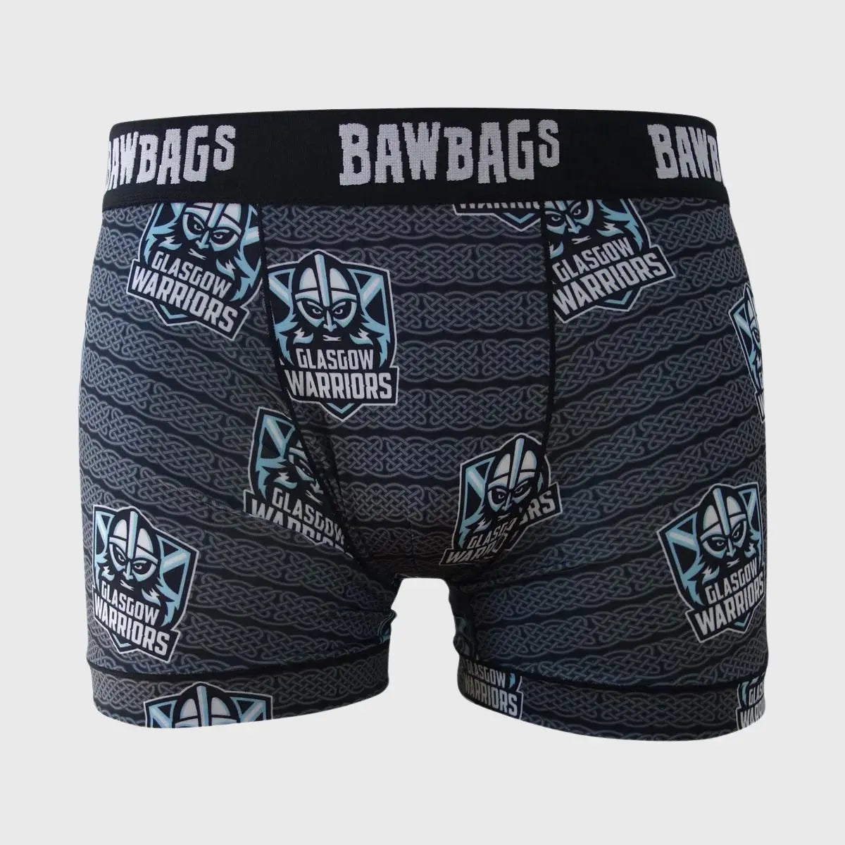 Bawbags Glasgow Warriors Band Technical Boxer Shorts - Breathable & Comfortable Men's Underwear for Sports & Daily Wear