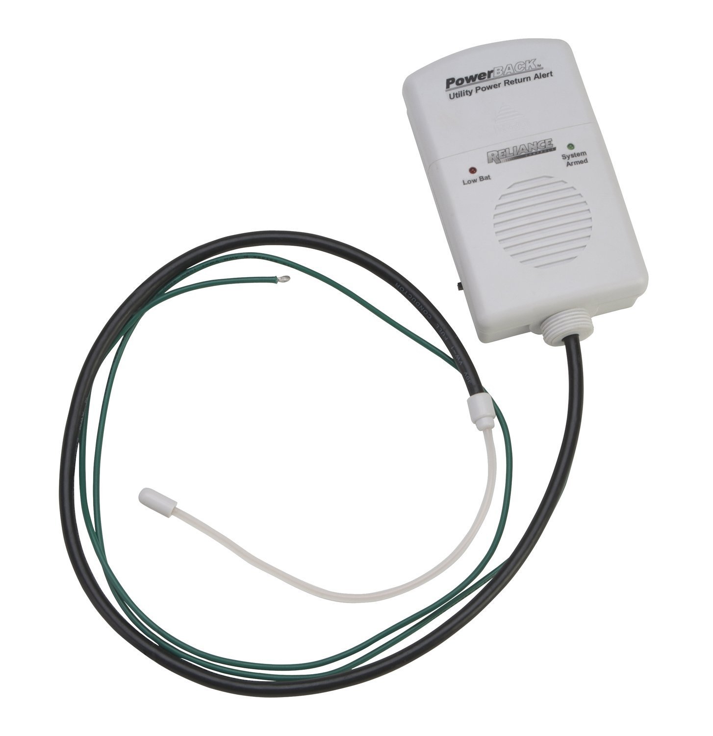 Reliance Controls THP108 Utility Power Return Sensor with Audible Alarm - Backup Power Monitor for Home & Office During Outages