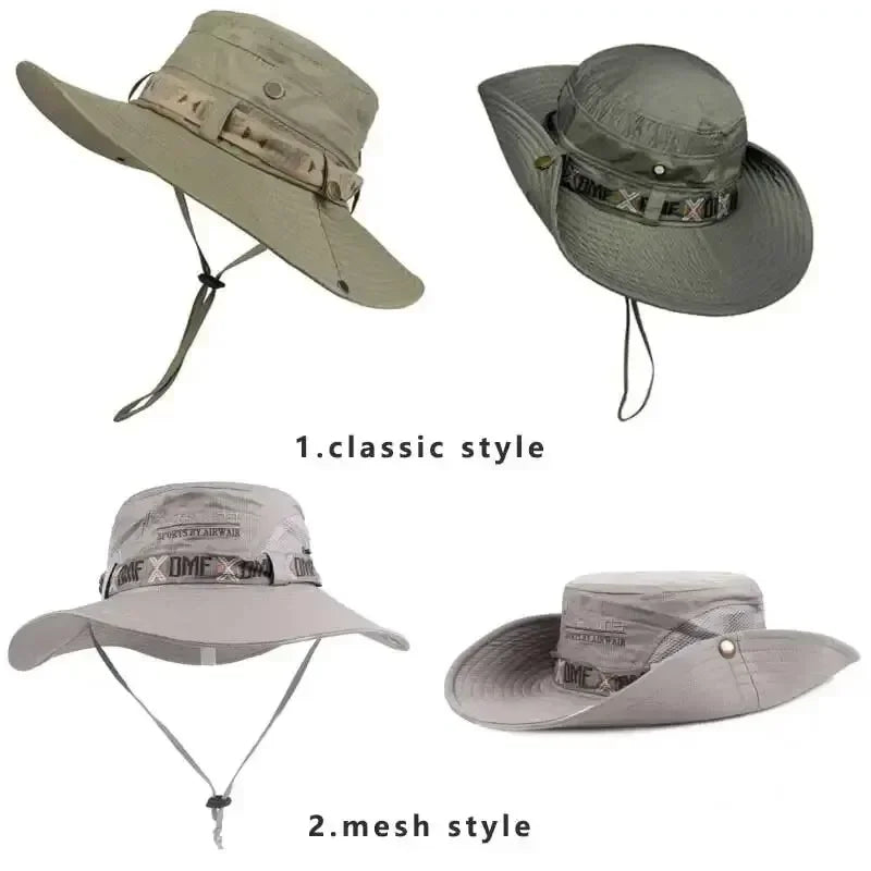 Best Tactical Sun Hat for Hiking & Camping - UPF 50+ UV Protection, Breathable & Adjustable Outdoor Hat for Men & Women - Perfect for Hiking, Fishing, Travel & Outdoor Adventures