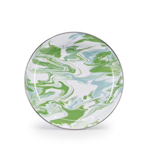Modern Monet Swirl Pasta Plate Set of 4 - 10 Inch Elegant Dinner Plates for Pasta, Salad & Dessert - Perfect for Dinner Parties, Restaurants & Home Dining