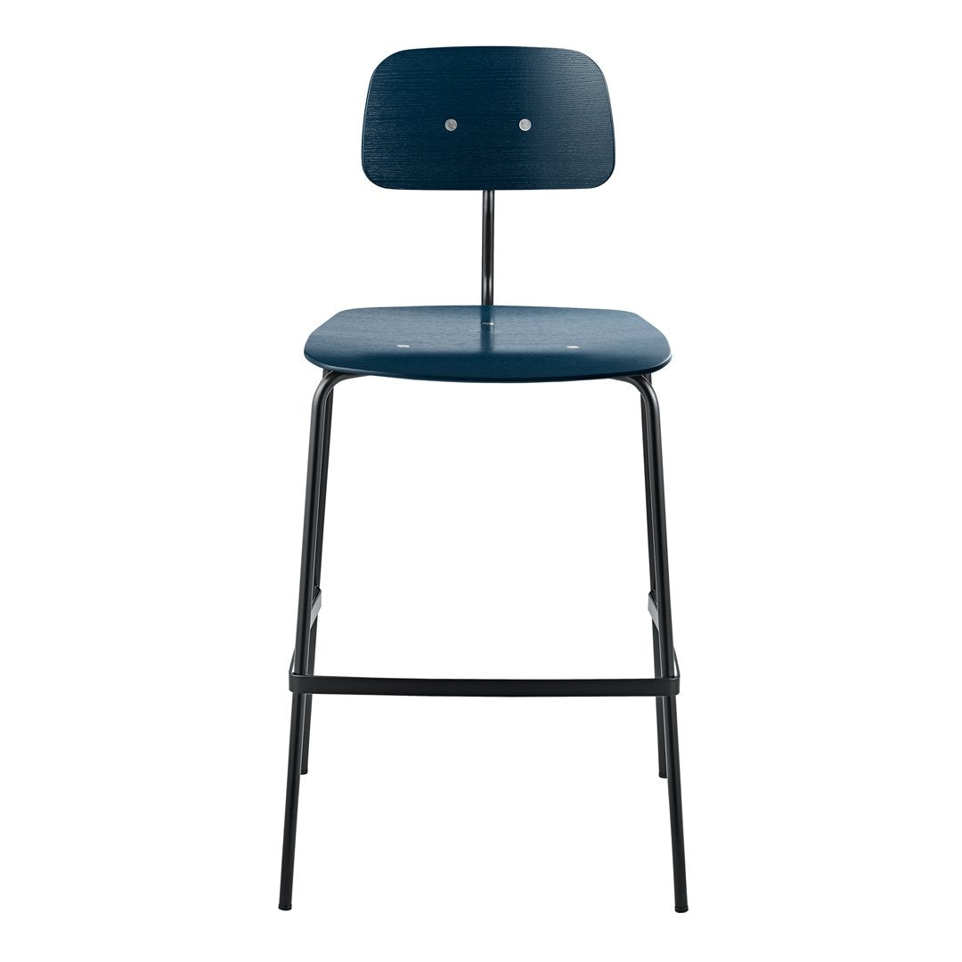 Kevi 2062 Adjustable Height Bar Stool with Backrest - Modern Kitchen Island & Home Bar Seating for Dining & Entertainment