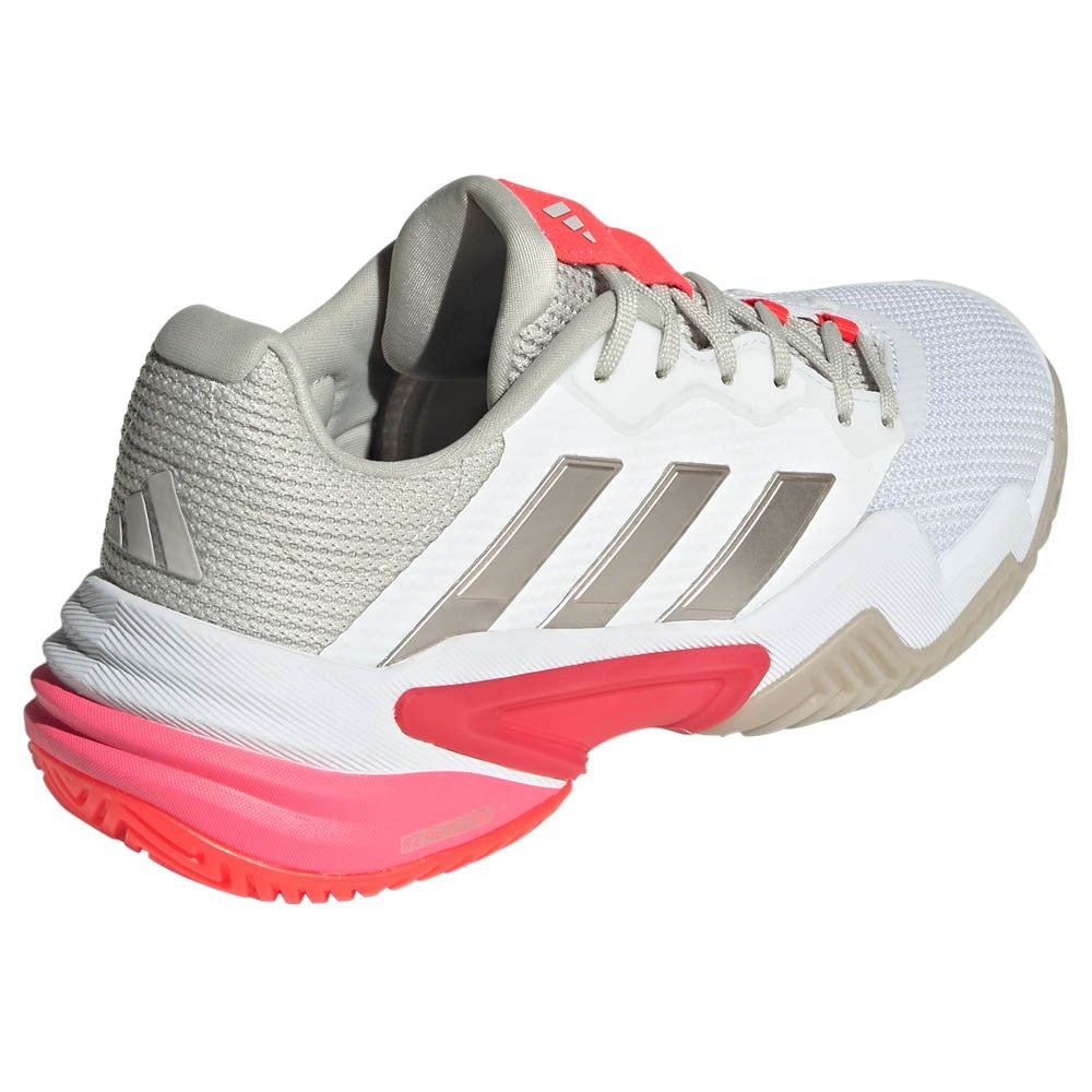 Adidas Women's Barricade 13 Tennis Shoes - Cloud White/Lucid Red | Lightweight & Durable Court Shoes for Women | Perfect for Tennis, Training & Casual Wear