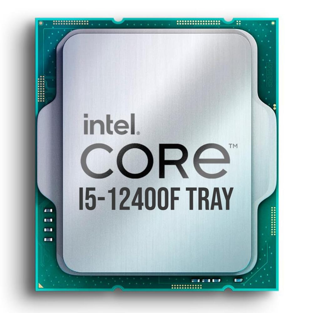 Intel Core i5-12400F 6-Core 2.5GHz Desktop Processor (LGA 1700 Socket) - Ideal for Gaming, Streaming & Productivity Workstations