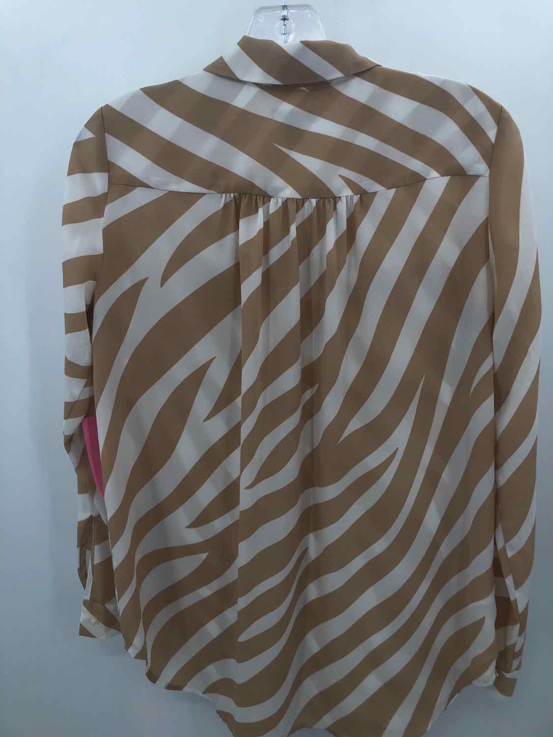 Pre-Owned Ann Taylor Tan Blouse Size Small - Perfect for Work, Casual Outfits & Layering