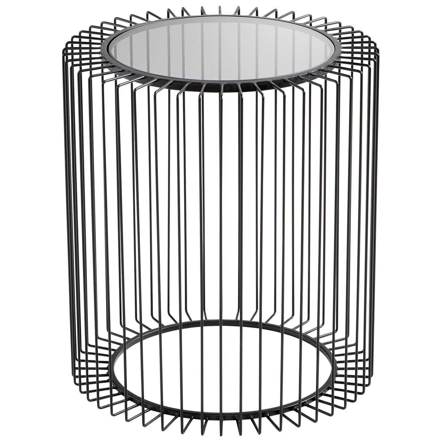Cyan Design 10927 Canasta Side Table in Graphite - Modern End Table for Living Room, Bedroom & Patio Decor