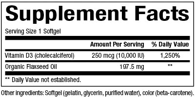 Vitamin D3 10,000 IU (250 mcg) Supplement - High Potency Immune & Bone Support - for Adults & Seniors - Use for Better Sleep, Mood & Energy